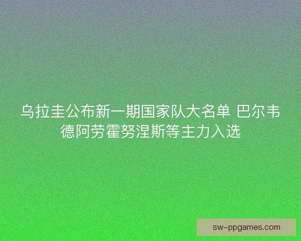 乌拉圭公布新一期国家队大名单 巴尔韦德阿劳霍努涅斯等主力入选